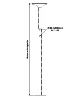 Support Chemin de câble réglable