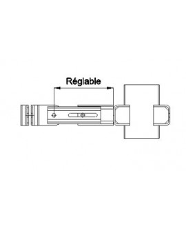 Bras de déport sur tubes réglables