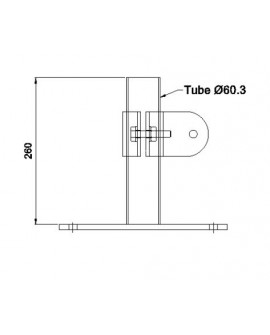 Fixation basse pour bracon