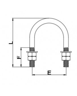 Etrier acier zingué