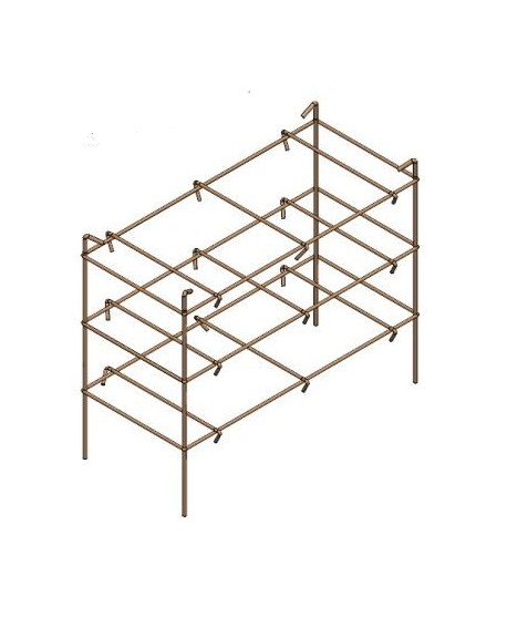 Ferraillage pour costières rectangle